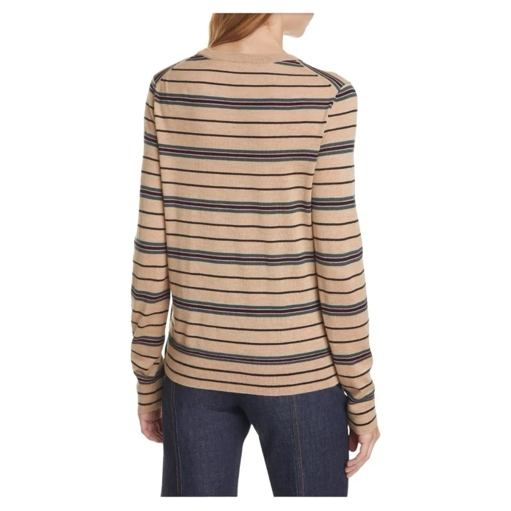 Tory Burch Madeline StripeMerino Wool Sweater